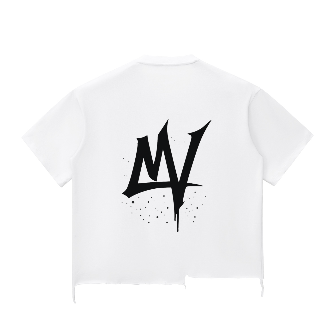 Snow Wash Raw-Hem Boxy T-shirt