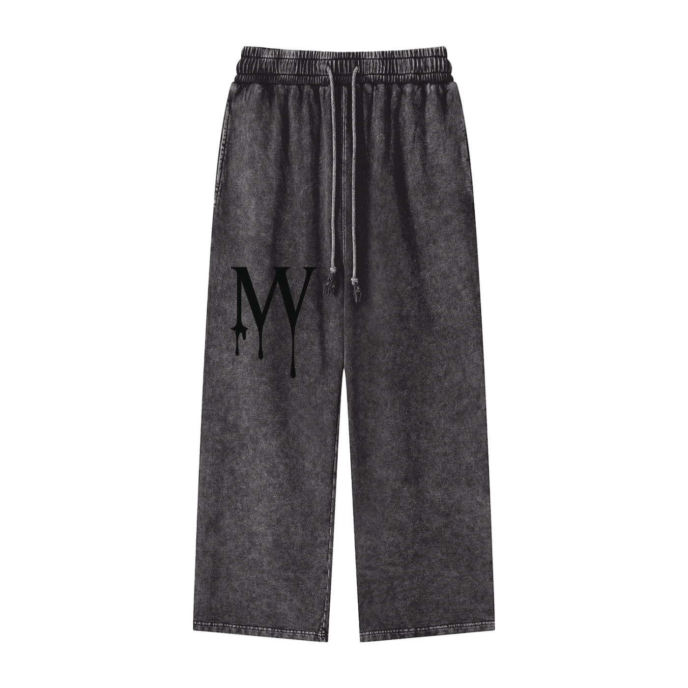 Snow Washed Straight Leg Pants