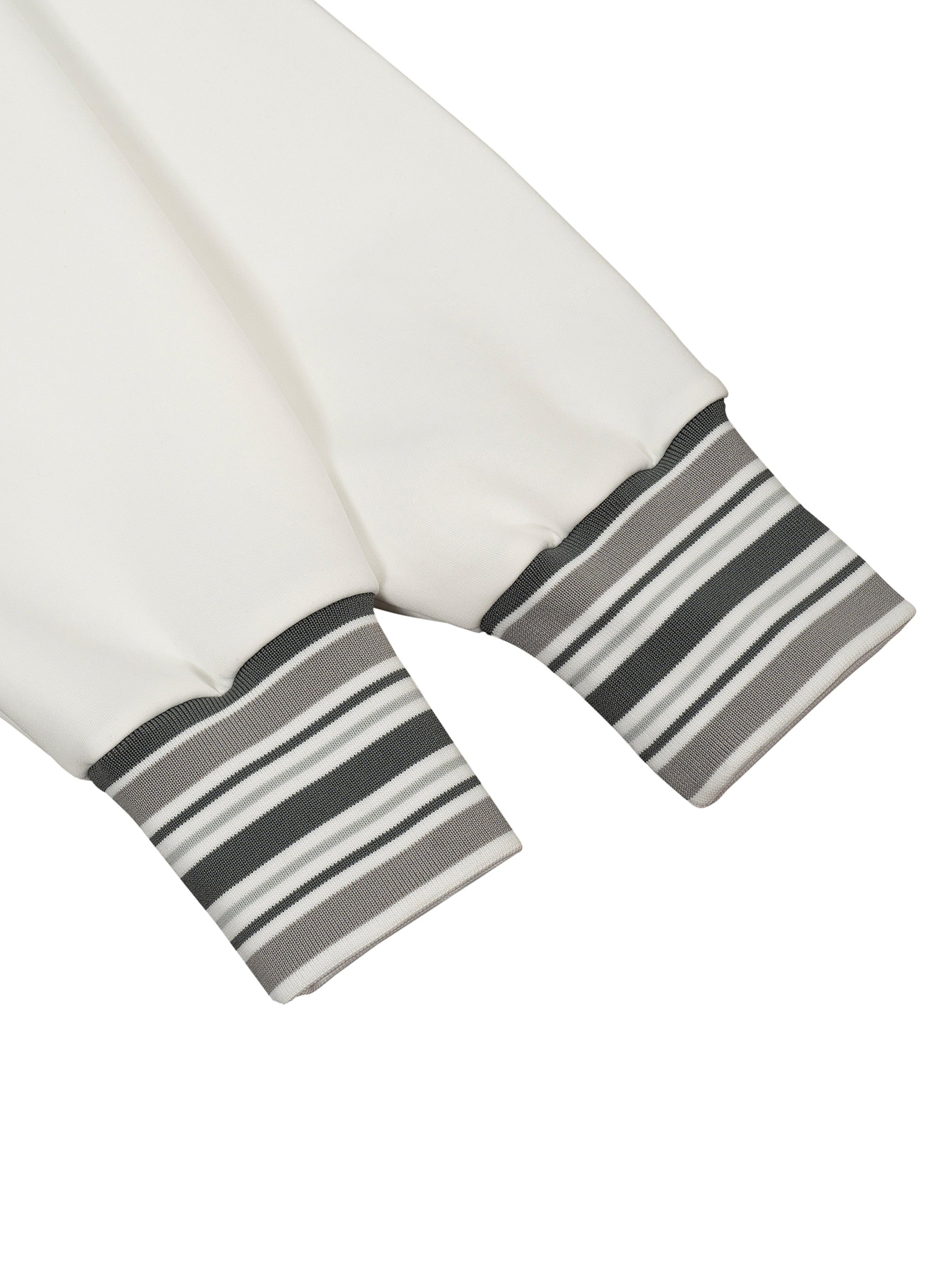 MV Crown Striped Rib Collar Zip Jacket