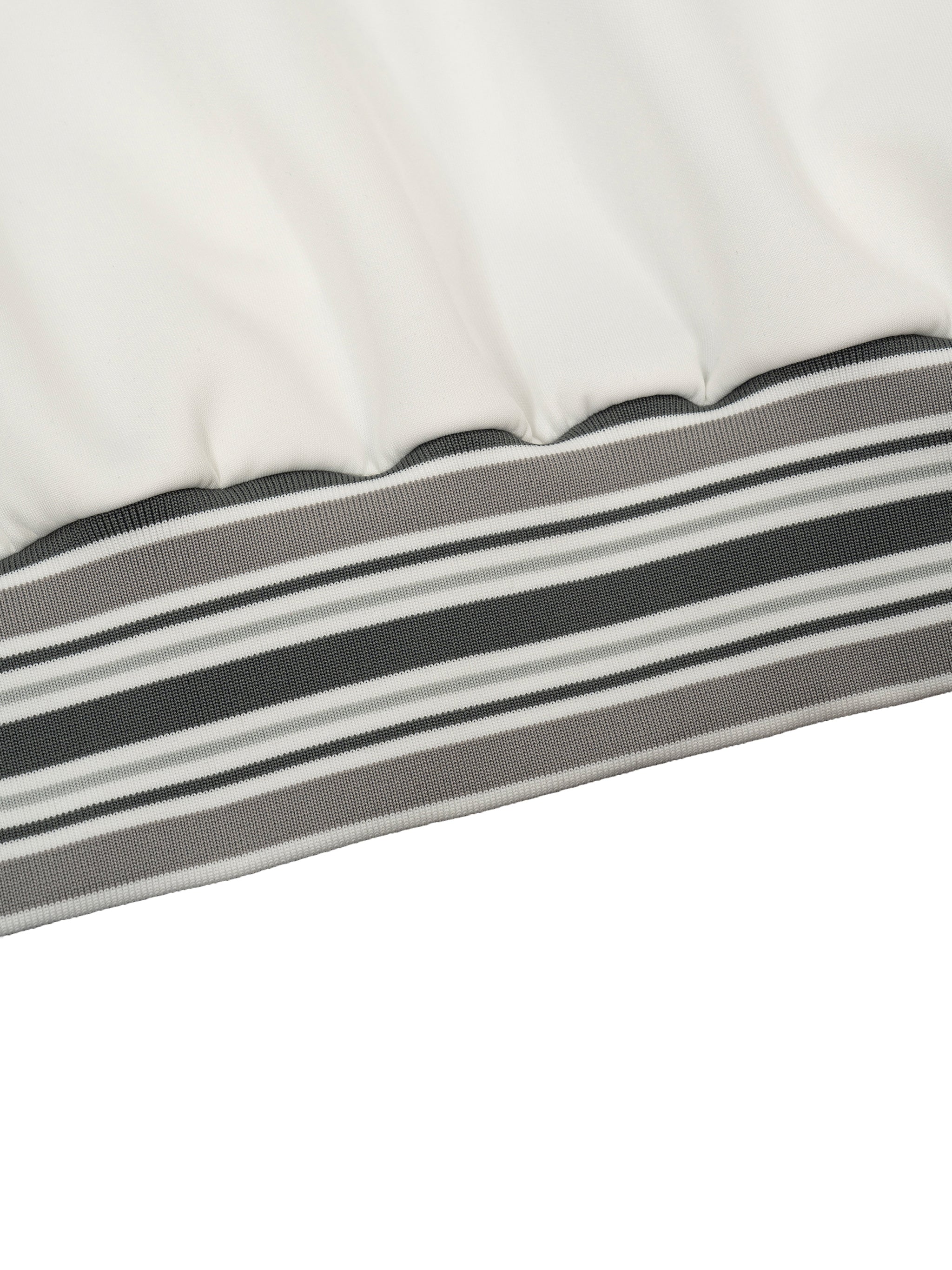 MV Crown Striped Rib Collar Zip Jacket